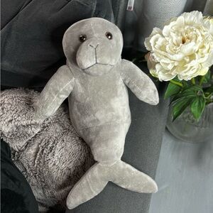 Giftable World Gray Seal Sea Lion Plush Toy 10" Stuffed Animal